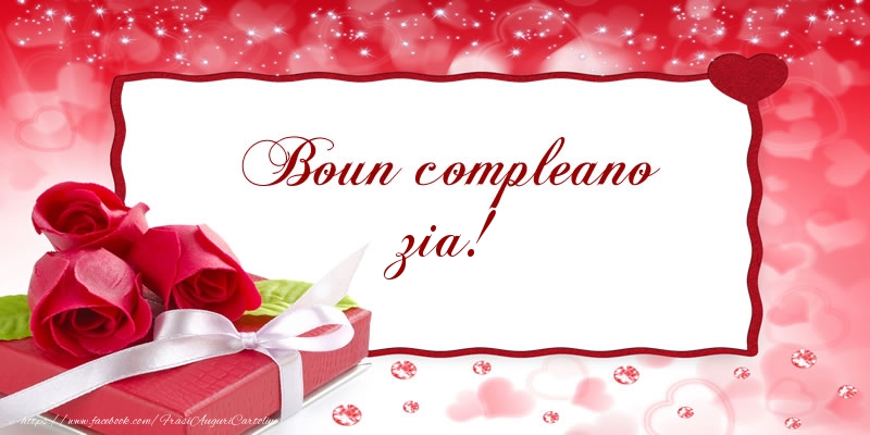 Cartoline di compleanno per Zia - Boun compleano zia!