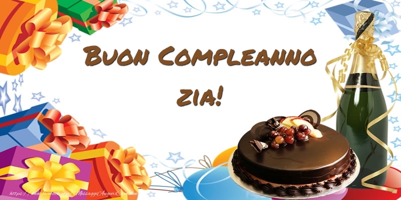 Cartoline di compleanno per Zia - Buon Compleanno zia!