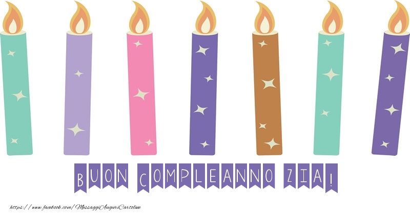 Cartoline di compleanno per Zia - Buon Compleanno zia!