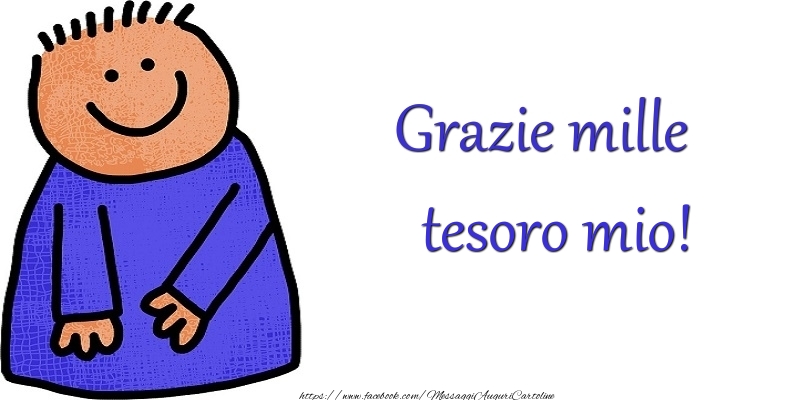 Cartoline di grazie per Marito - Grazie tesoro mio