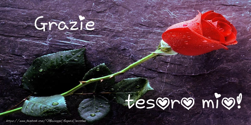 Cartoline di grazie per Moglie - Grazie tesoro mio!