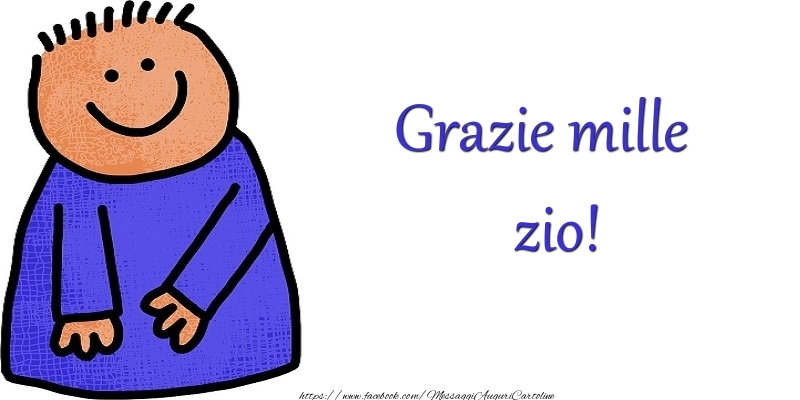 Cartoline di grazie per Zio - Grazie zio