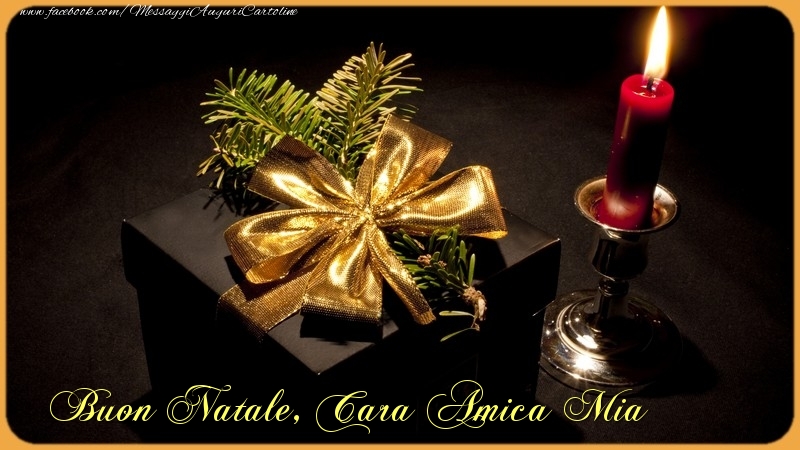 Cartoline di Natale per Amica - Cara amica mia