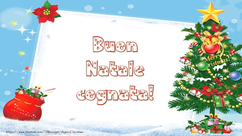Cartoline di Natale per Cognata - Buon Natale cognata!