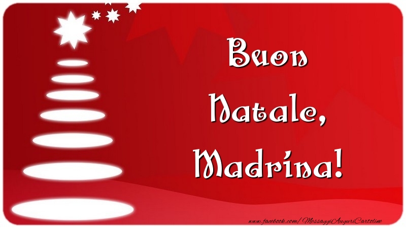 Cartoline di Natale per Madrina - Buon Natale, madrina