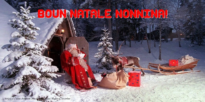 Cartoline di Natale per Nonna - Boun Natale nonnina!