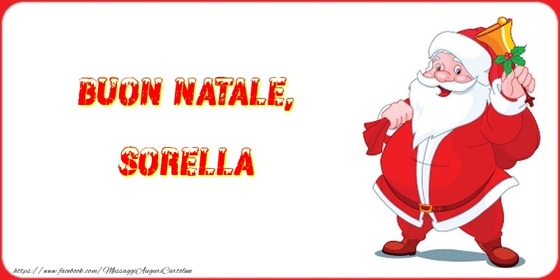 Cartoline di Natale per Sorella - Buon Natale, sorella