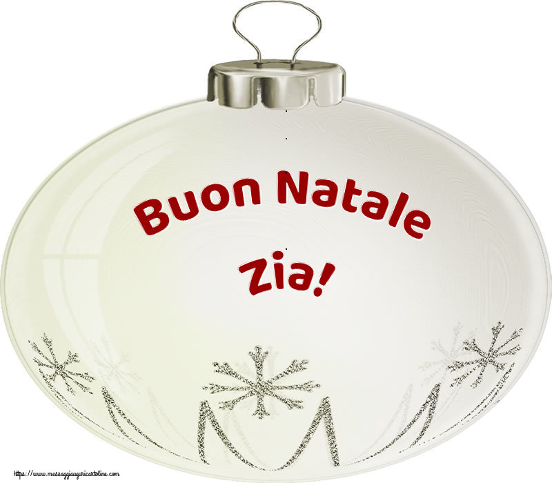 Cartoline di Natale per Zia - Buon Natale zia!