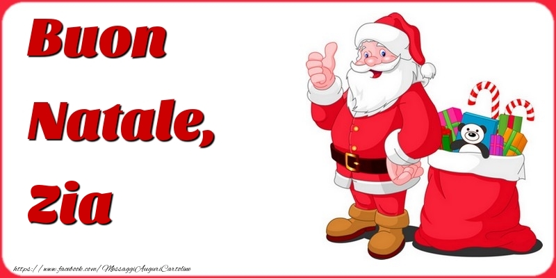 Cartoline di Natale per Zia - Buon Natale, zia