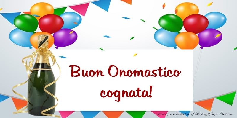 Cartoline di onomastico per Cognata - Buon Onomastico cognata!