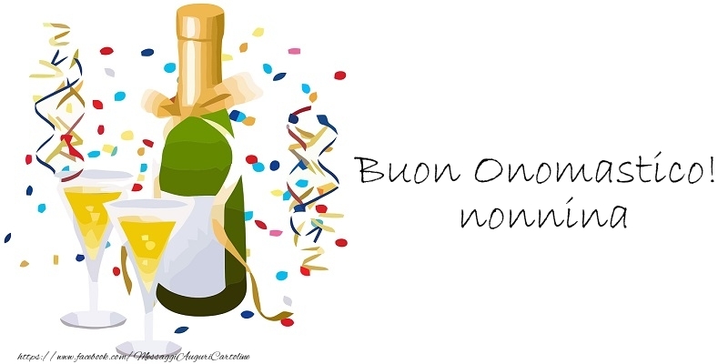 Cartoline di onomastico per Nonna - Buon Onomastico! nonnina