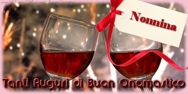 Cartoline di onomastico per Nonna - Tanti Auguri di Buon Onomastico nonnina