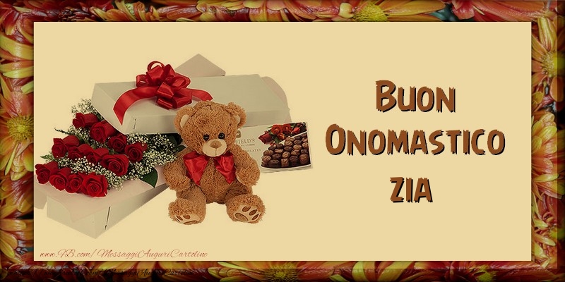 Cartoline di onomastico per Zia - Buon Onomastico zia