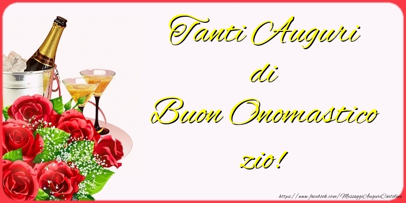 Cartoline di onomastico per Zio - Tanti Auguri di Buon Onomastico zio!