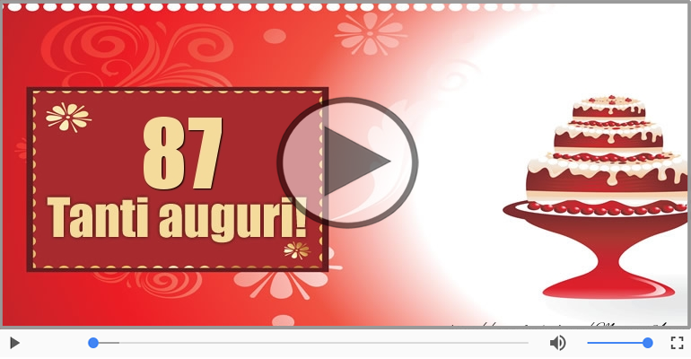Tanti Auguri 87 anni!