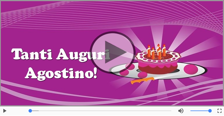 Tanti auguri Agostino!