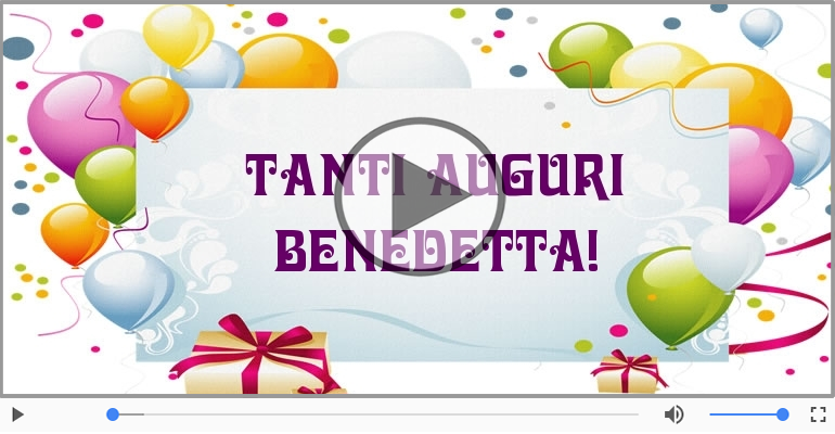 Tanti auguri Benedetta!