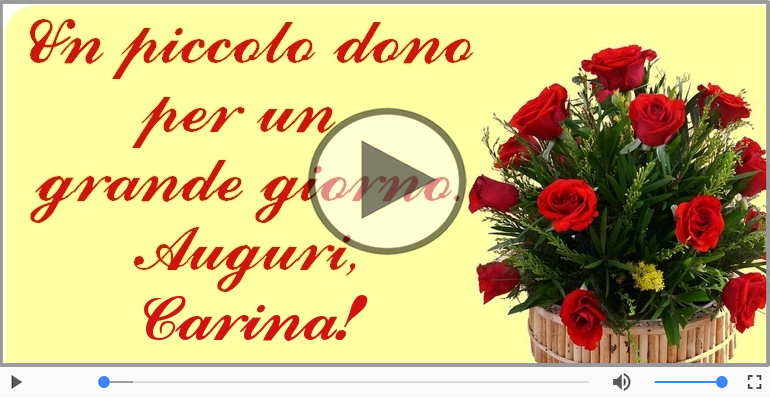 Tanti Auguri di Buon Compleanno Carina!