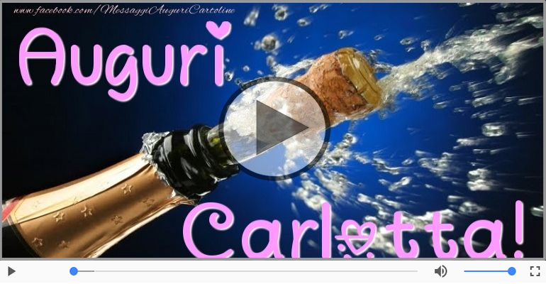 Tanti auguri Carlotta!