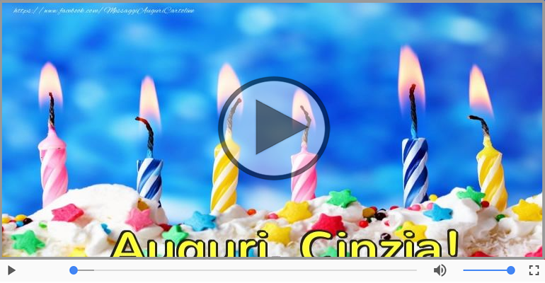 Tanti auguri, Cinzia!