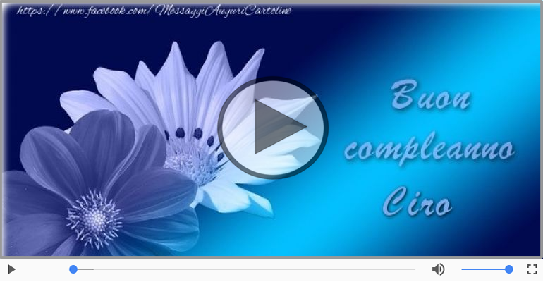 Tanti auguri, Ciro!