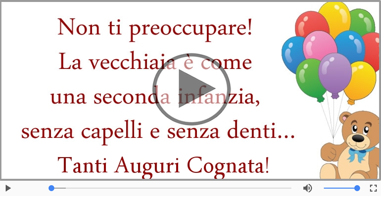 Tanti auguri Cognata!