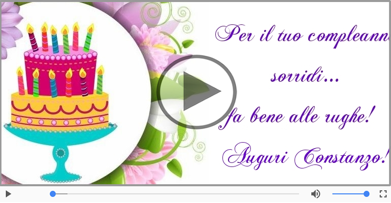 Tanti auguri, Constanzo!