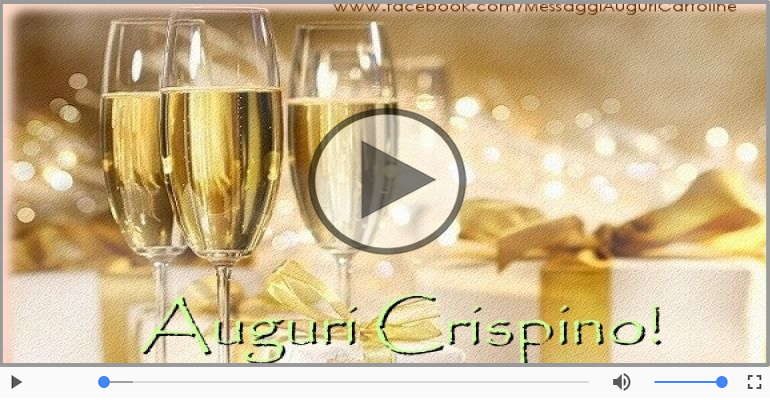 Tanti auguri Crispino!