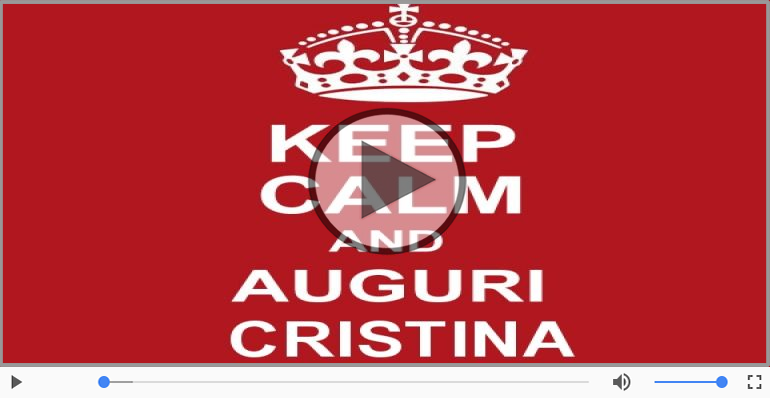 Tanti auguri Cristina!