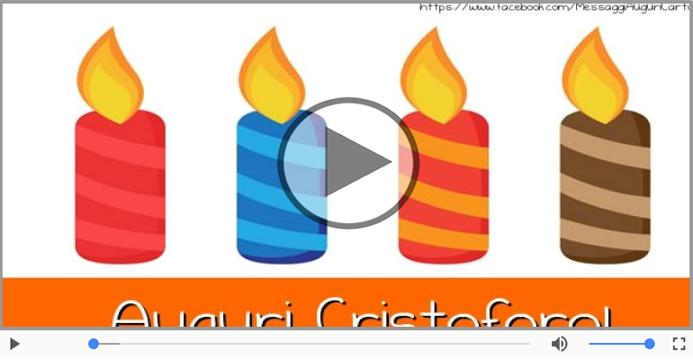 Tanti auguri a te Cristoforo!