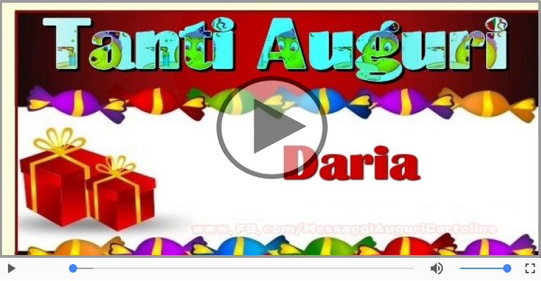 Tanti Auguri di Buon Compleanno Daria!