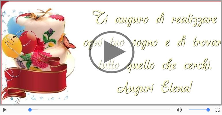 Tanti Auguri di Buon Compleanno Elena!