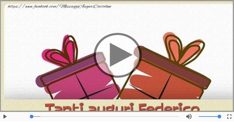 Tanti auguri, Federico!