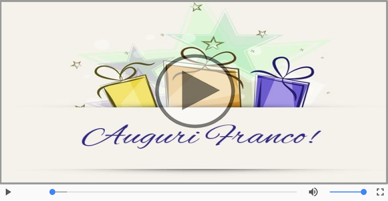 Tanti auguri Franco!