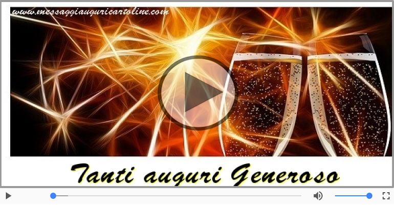 Tanti auguri, Generoso!