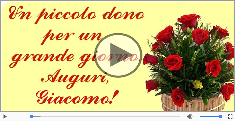 Tanti Auguri di Buon Compleanno Giacomo!