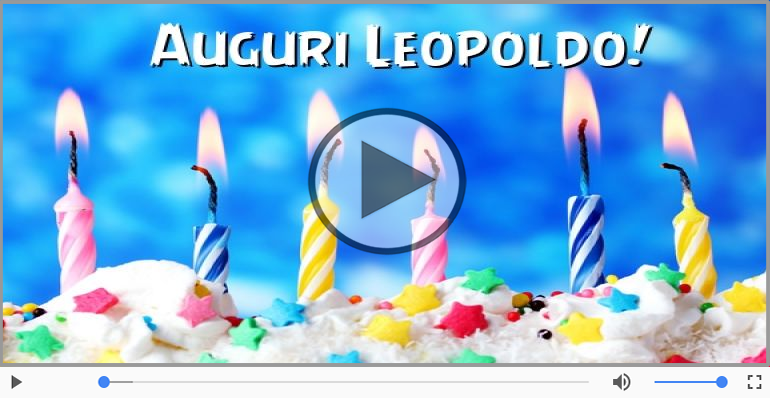 Tanti auguri Leopoldo!