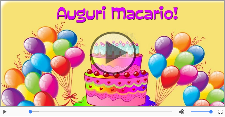 Tanti Auguri di Buon Compleanno Macario!