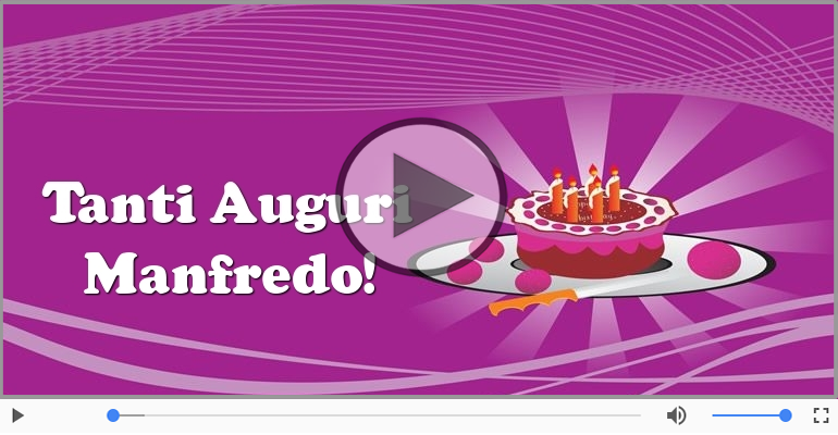 Tanti auguri, Manfredo!