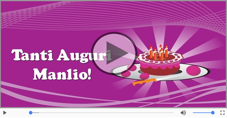 Tanti auguri Manlio!
