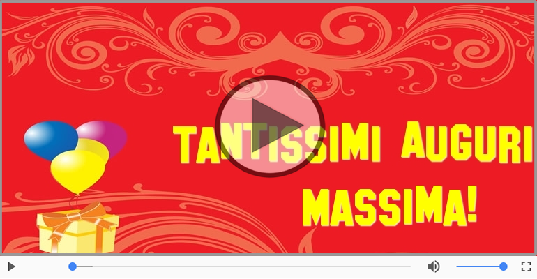 Tanti Auguri di Buon Compleanno Massima!