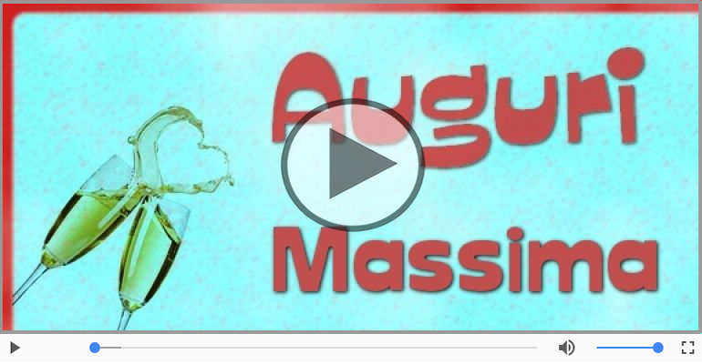 Tanti auguri Massima!