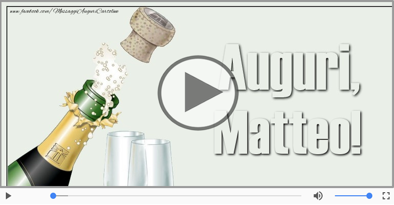 Tanti auguri, Matteo!