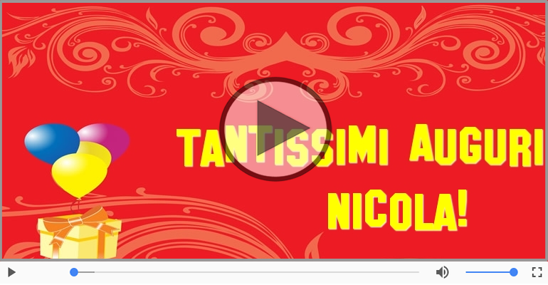 Tanti auguri, Nicola!