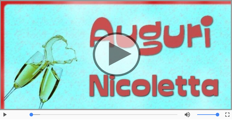 Tanti Auguri di Buon Compleanno Nicoletta!