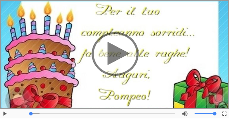 Tanti Auguri di Buon Compleanno Pompeo!