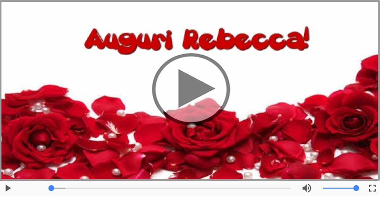 Tanti Auguri di Buon Compleanno Rebecca!