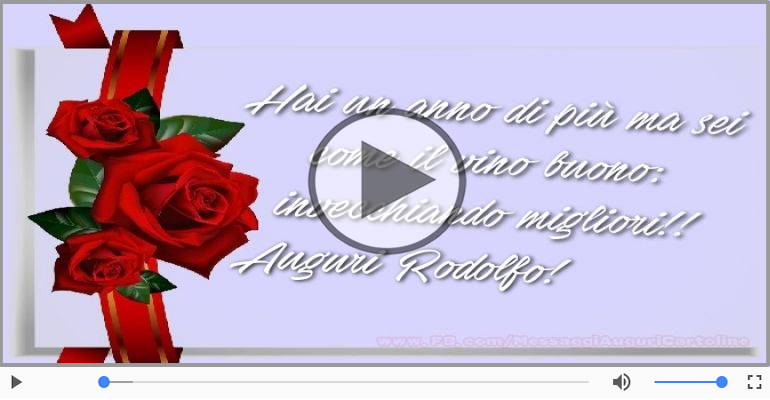 Tanti Auguri di Buon Compleanno Rodolfo!