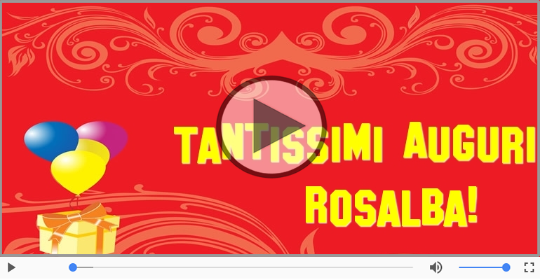 Tanti auguri Rosalba!