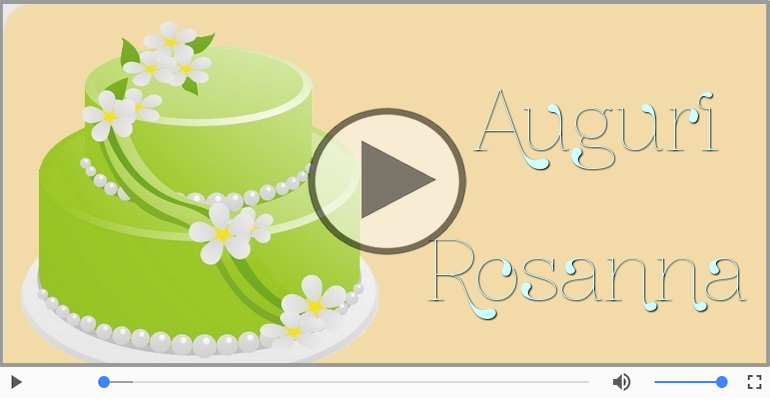 Tanti auguri a te Rosanna!